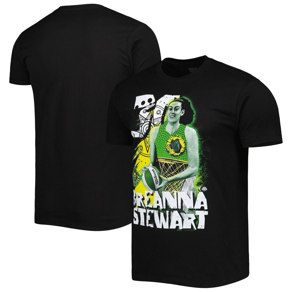 Unisex Stadium Essentials Breanna Stewart Black Seattle Storm Heartbeat T-Shirt