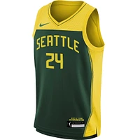 Maillot Nike Jewell Loyd Vert Seattle Storm 2022 Explorer Edition Victory Player pour Jeunes