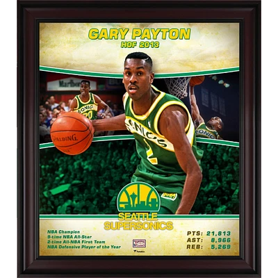 Gary Payton Seattle Supersonics Framed 15" x 17" Hardwood Classics Player Collage
