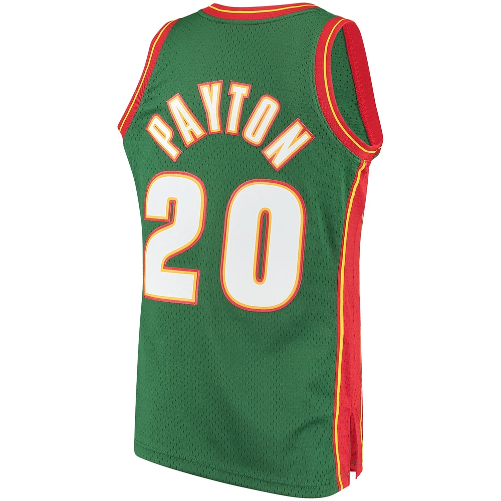 Men's Mitchell & Ness Gary Payton Green Seattle SuperSonics Hardwood Classics Swingman Jersey