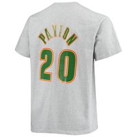 Men's Mitchell & Ness Gary Payton Heathered Gray Seattle SuperSonics Big Tall Hardwood Classics Name Number T-Shirt