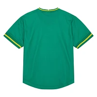 Men's Mitchell & Ness  Green Seattle SuperSonics Jumbotron 3.0 Mesh V-Neck T-Shirt