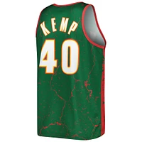 Men's Mitchell & Ness Shawn Kemp Green Seattle SuperSonics 1995-96 Hardwood Classics Player Burst Tank Top