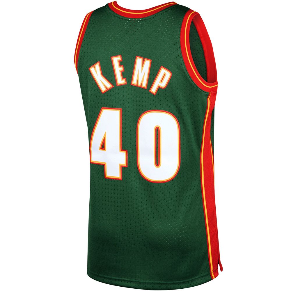 Men's Mitchell & Ness Shawn Kemp Green Seattle SuperSonics