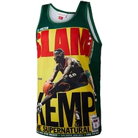 Men's Mitchell & Ness Shawn Kemp Green Seattle SuperSonics Slam Player Tank Top