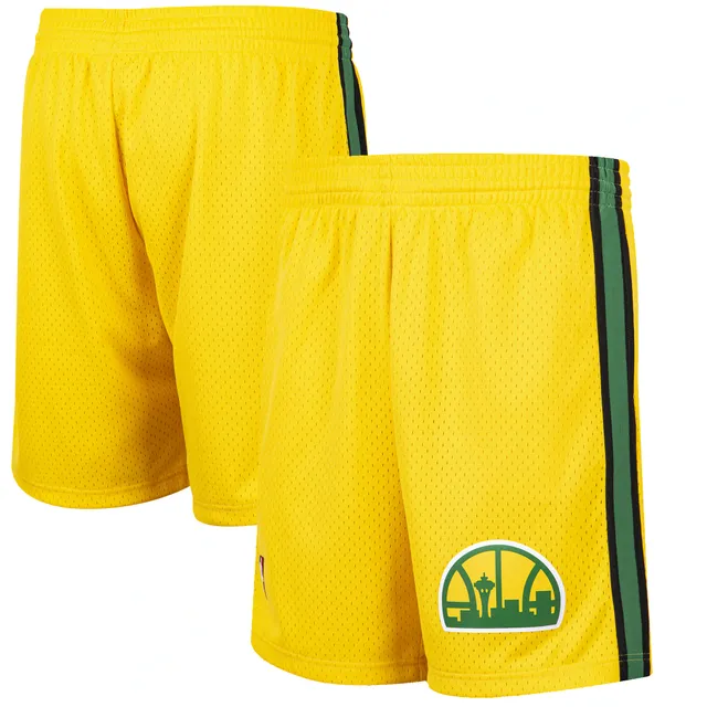 Mitchell & Ness Men's Los Angeles Lakers Black Reload Swingman Shorts, Small