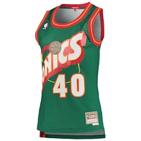 Women's Mitchell & Ness Shawn Kemp Green Seattle SuperSonics 1995/96 Hardwood Classics Swingman Jersey