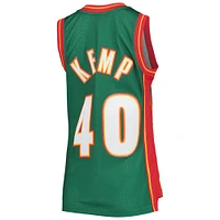 Women's Mitchell & Ness Shawn Kemp Green Seattle SuperSonics 1995/96 Hardwood Classics Swingman Jersey