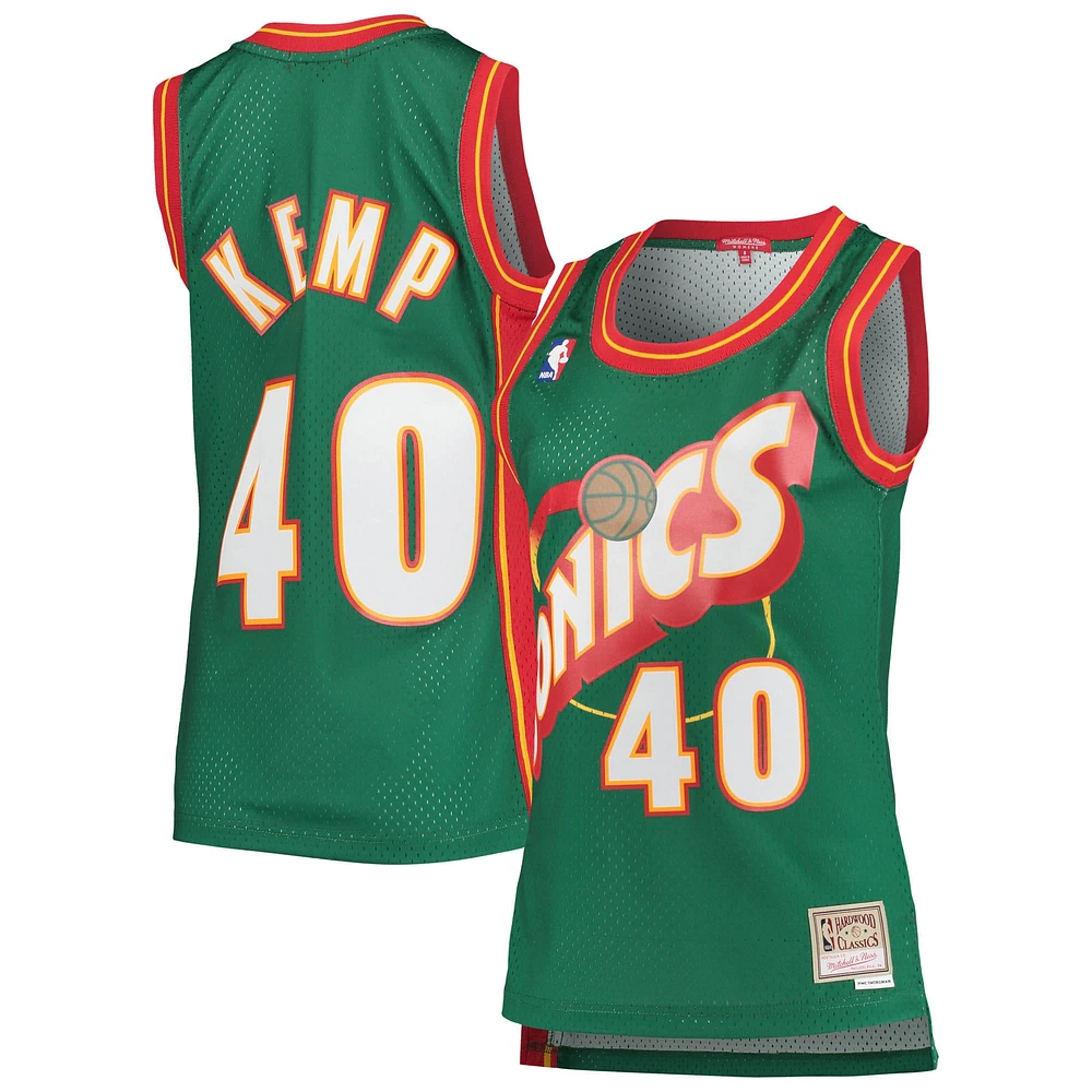 Maillot Swingman Mitchell & Ness Shawn Kemp Seattle SuperSonics 1995/96 Hardwood Classics pour femme vert