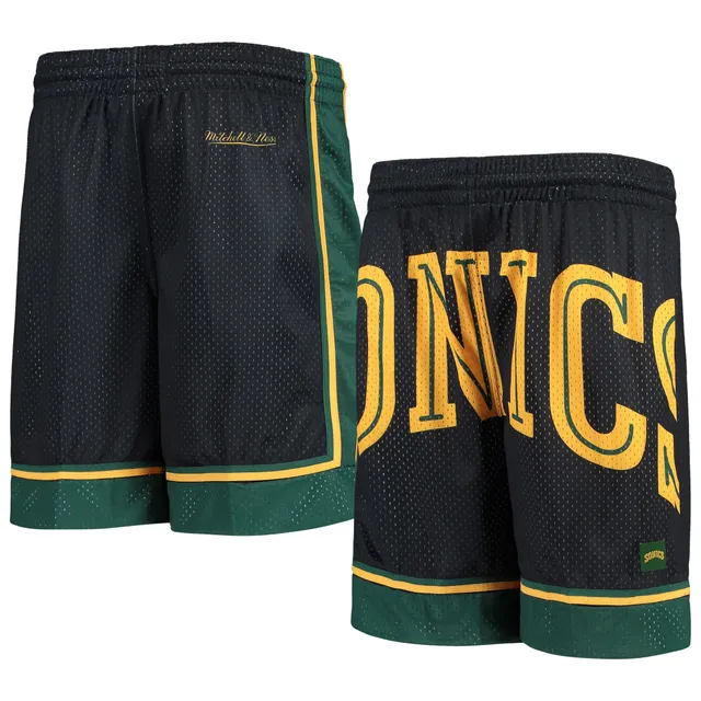 Lids Dallas Mavericks Mitchell & Ness Hardwood Classics Big Face 2.0 Shorts  - Green