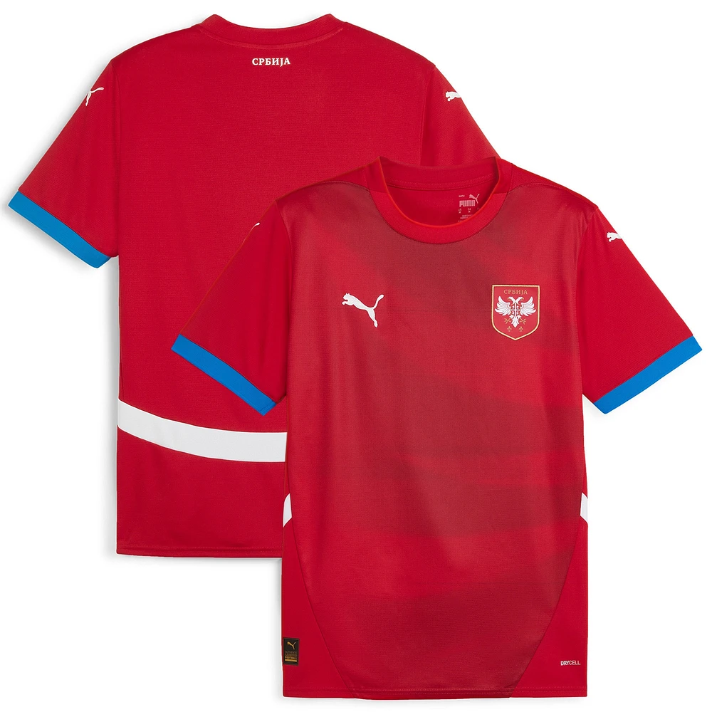 Men's Puma  Red Serbia National Team 2024 Home Replica Jersey