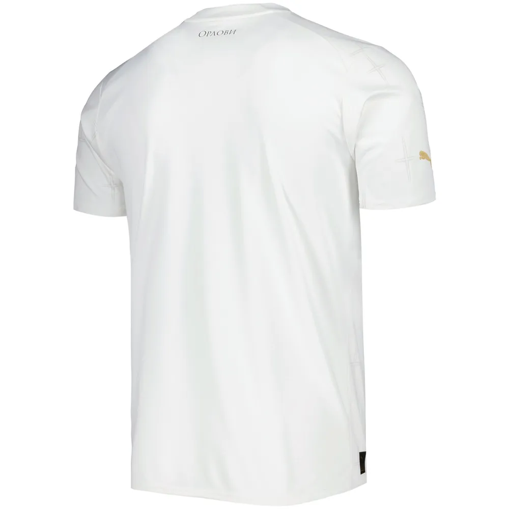 Maillot Réplique Extérieur Équipe nationale de Serbie 2022/23 Puma Blanc pour Homme