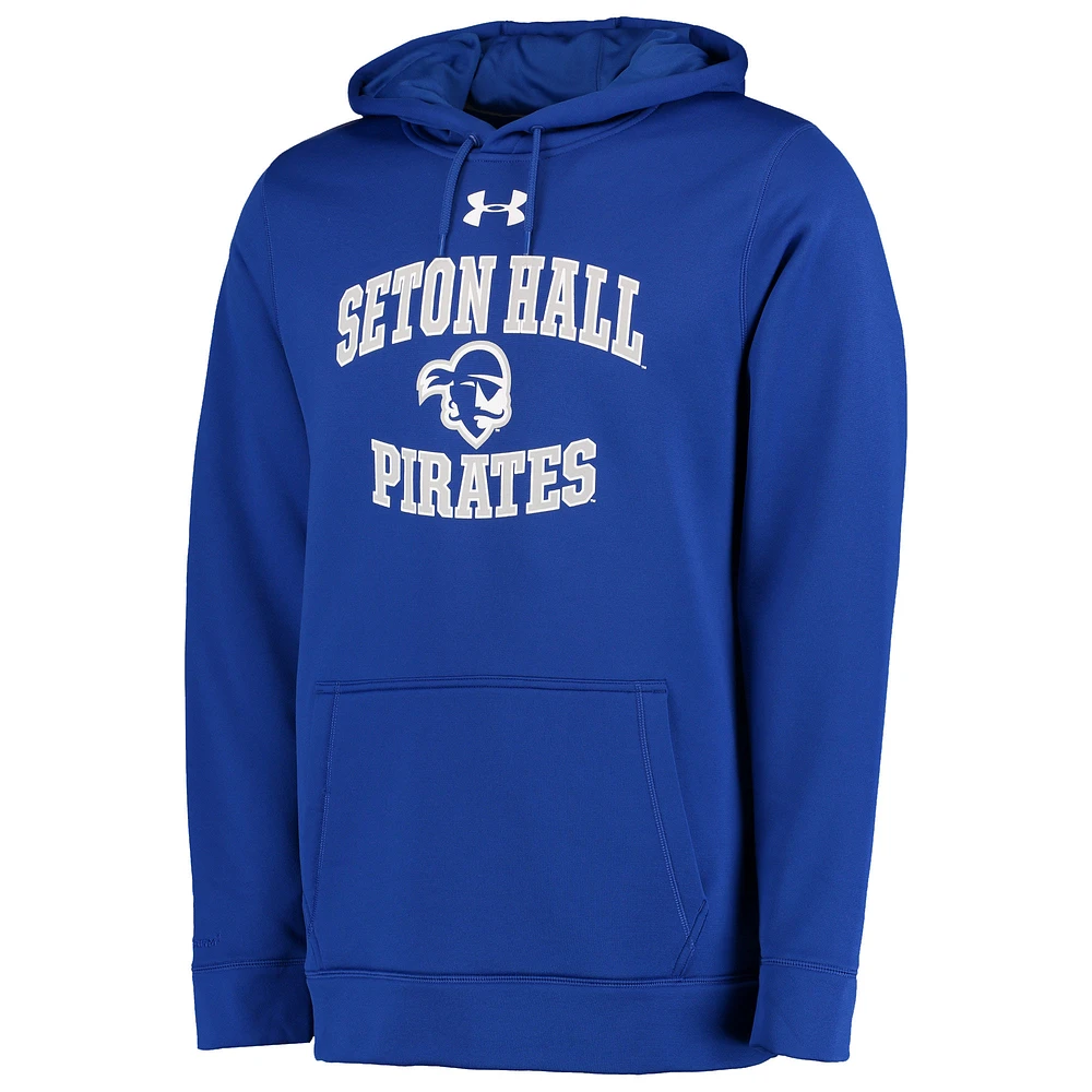 Sweat à capuche bleu marine avec logo MVP Seton Hall Pirates pour homme de Under Armour