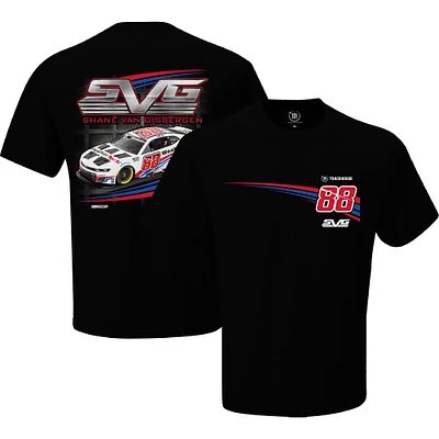 T-shirt de sport à damier pour homme, noir, Shane van Gisbergen, WeatherTech Car