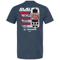 T-shirt bleu pour homme de la collection Trackhouse Racing Team Shane van Gisbergen WeatherTech Cuisin Car