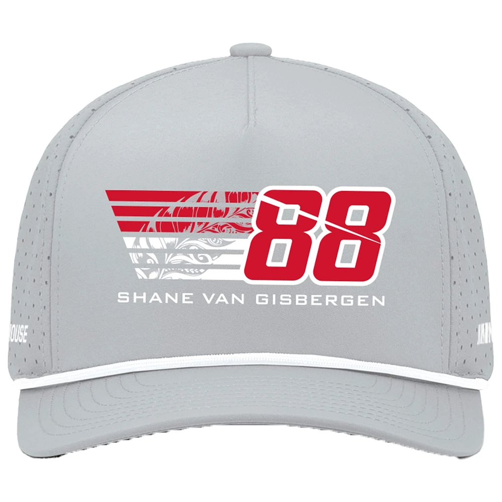 Casquette ajustable WeatherTech Cruisin grise de la collection Trackhouse Racing Team pour homme de Shane van Gisbergen