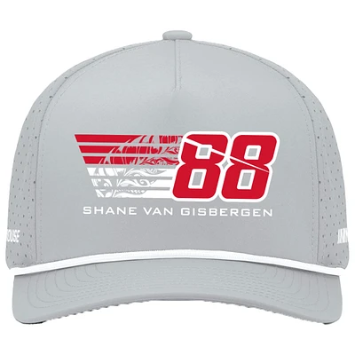 Casquette ajustable WeatherTech Cruisin grise de la collection Trackhouse Racing Team pour homme de Shane van Gisbergen