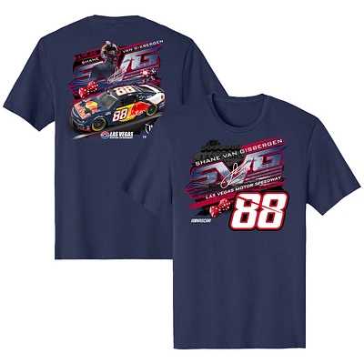 Men's Trackhouse Racing Team Collection  Navy Shane van Gisbergen Red Bull Car T-Shirt