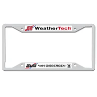 Cadre de plaque d'immatriculation en métal découpé au laser WinCraft Shane van Gisbergen WeatherTech