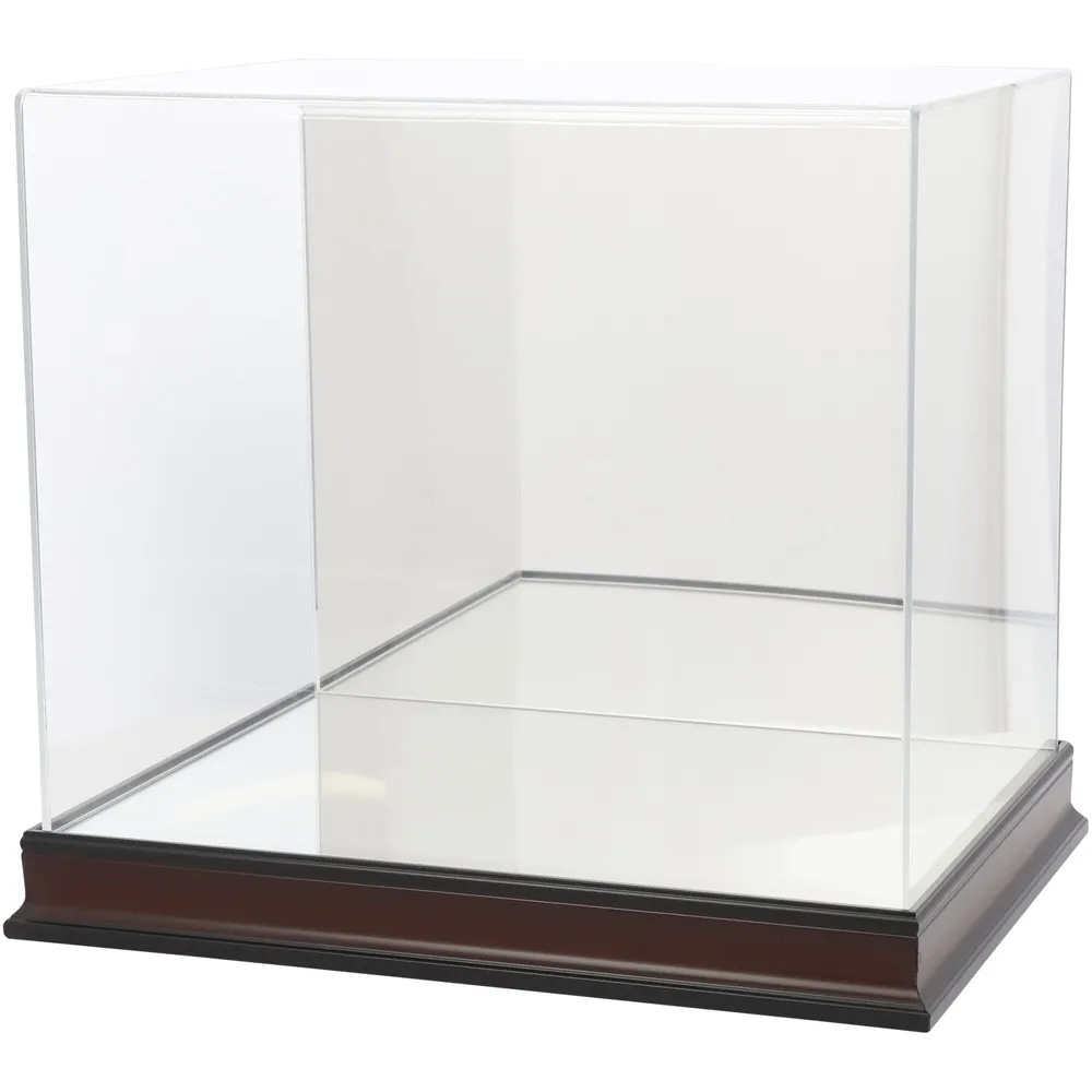 NFL Mahogany Helmet Logo Display Case with Mirror Back