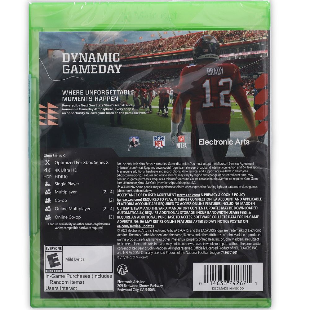 Madden NFL 22 Xbox Series X Video Game