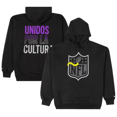 Men's Pro Standard Black NFL League Wordmark Short Sleeve Pullover Hoodie