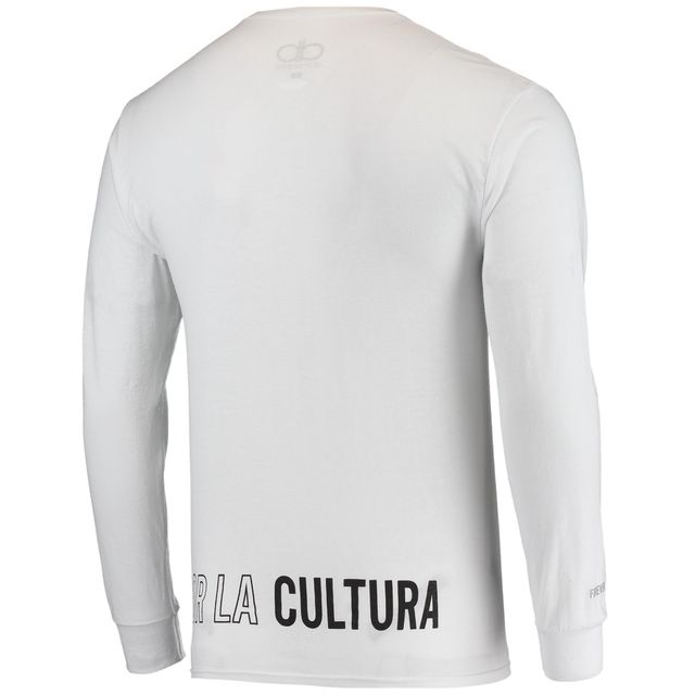 T-shirt à manches longues Dunbrooke White ÑFL Por La Cultura '21 Collection pour hommes