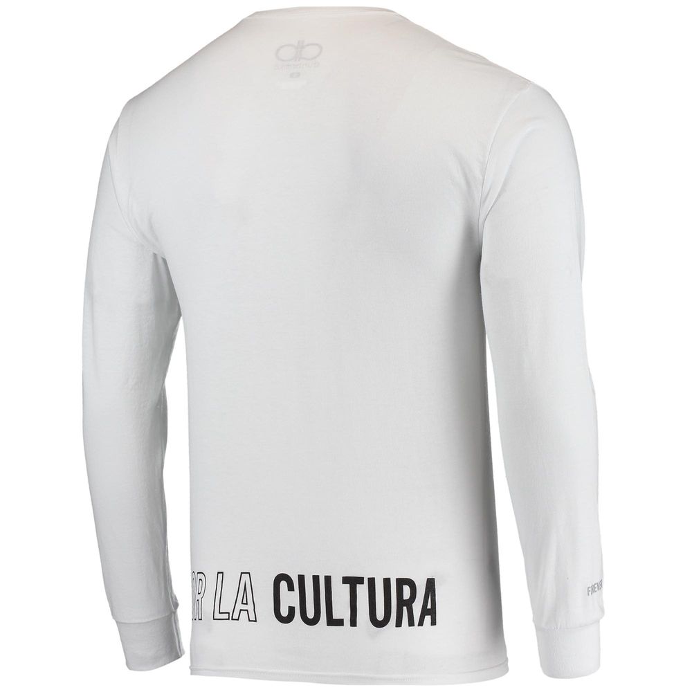 Men's Dunbrooke White ÑFL Por La Cultura '21 Collection Long Sleeve T-Shirt