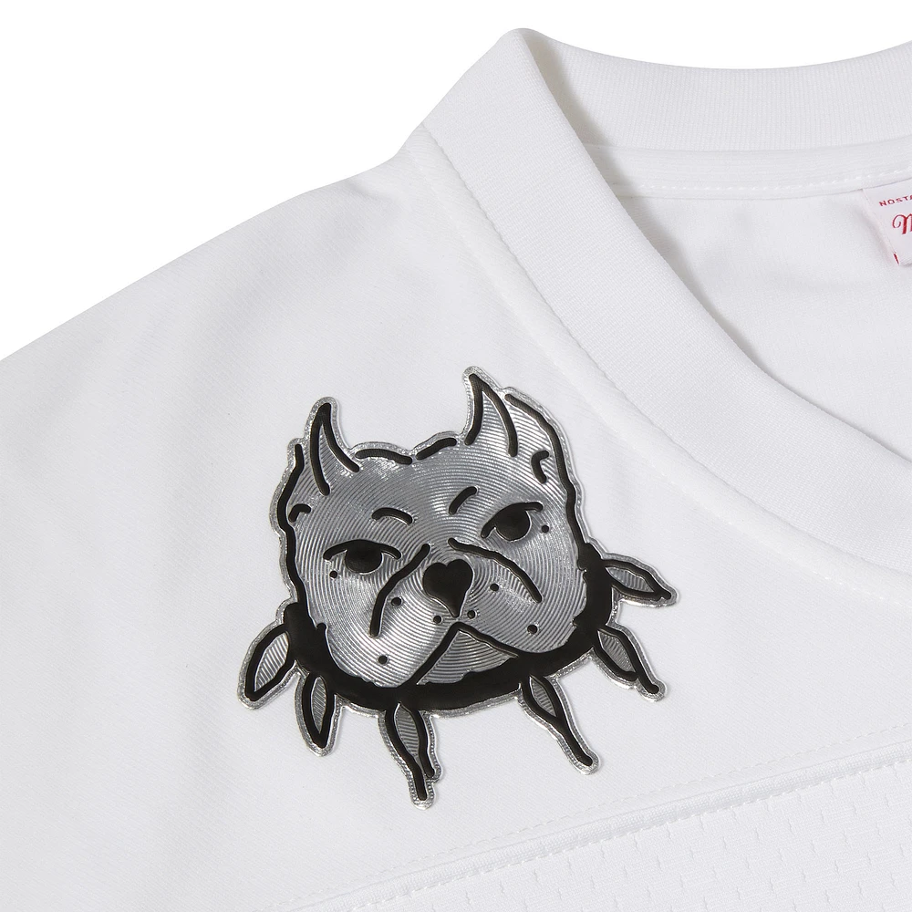 Maillot Mitchell & Ness blanc ÑFL Por La Cultura x CHITO pour hommes en édition limitée