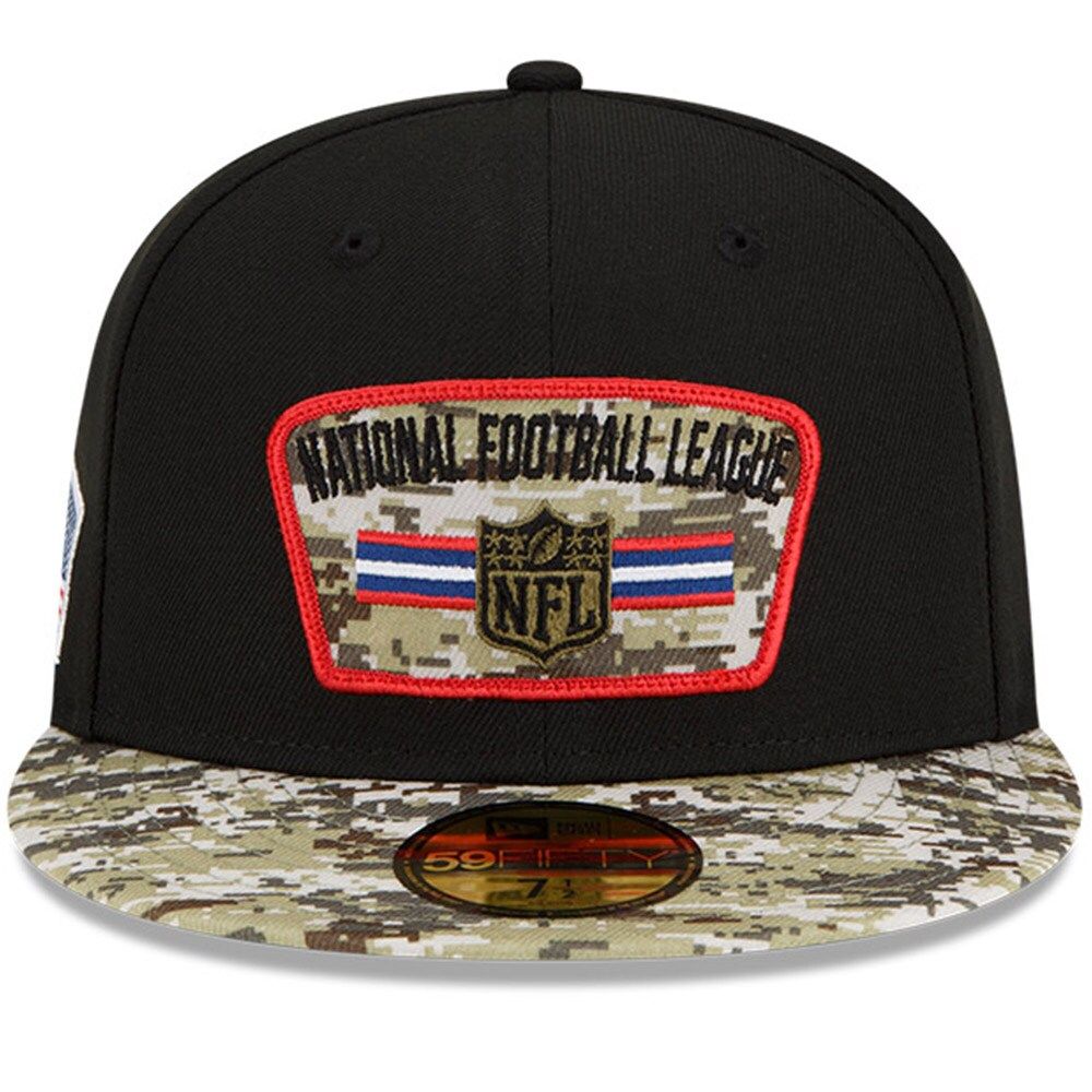 Lids New York Giants Era 2021 Salute To Service 59FIFTY Fitted Hat - Black/ Camo