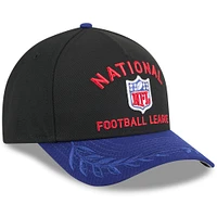Men's New Era Black/Navy 2025 NFL Draft 9FORTY A-Frame M-Crown Adjustable Hat