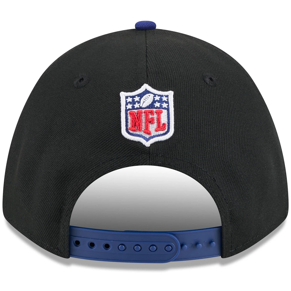 Men's New Era Black/Navy 2025 NFL Draft 9FORTY A-Frame M-Crown Adjustable Hat