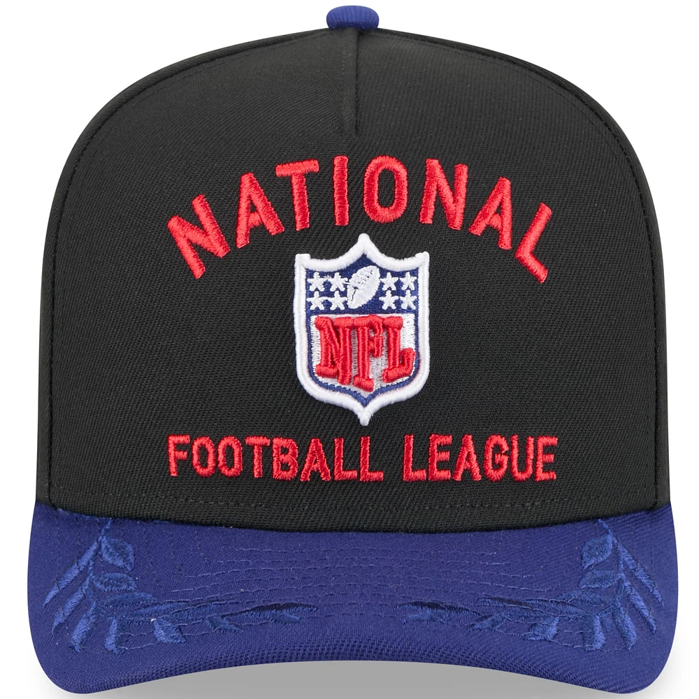 Men's New Era  Black/Navy NFL 2025 NFL Draft A-Frame 9FIFTY Snapback Hat