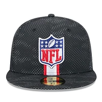 Casquette ajustée NFL 2024 Sideline 59FIFTY New Era noire pour homme