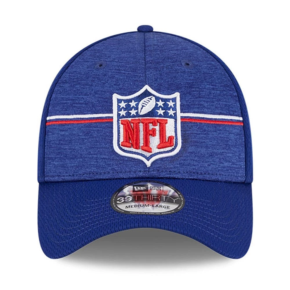 Casquette New Era Royal 2023 NFL Training Camp 39THIRTY Flex Fit pour homme