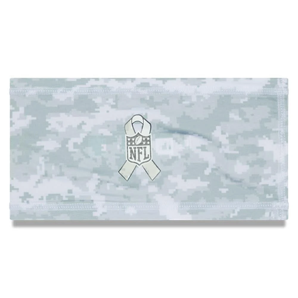 Bandeau COOLERA à motif camouflage numérique NFL 2024 Salute To Service pour homme New Era blanc