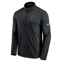 Men's Nike Black 2022 NFL Draft Pacer Half-Zip Pullover Top