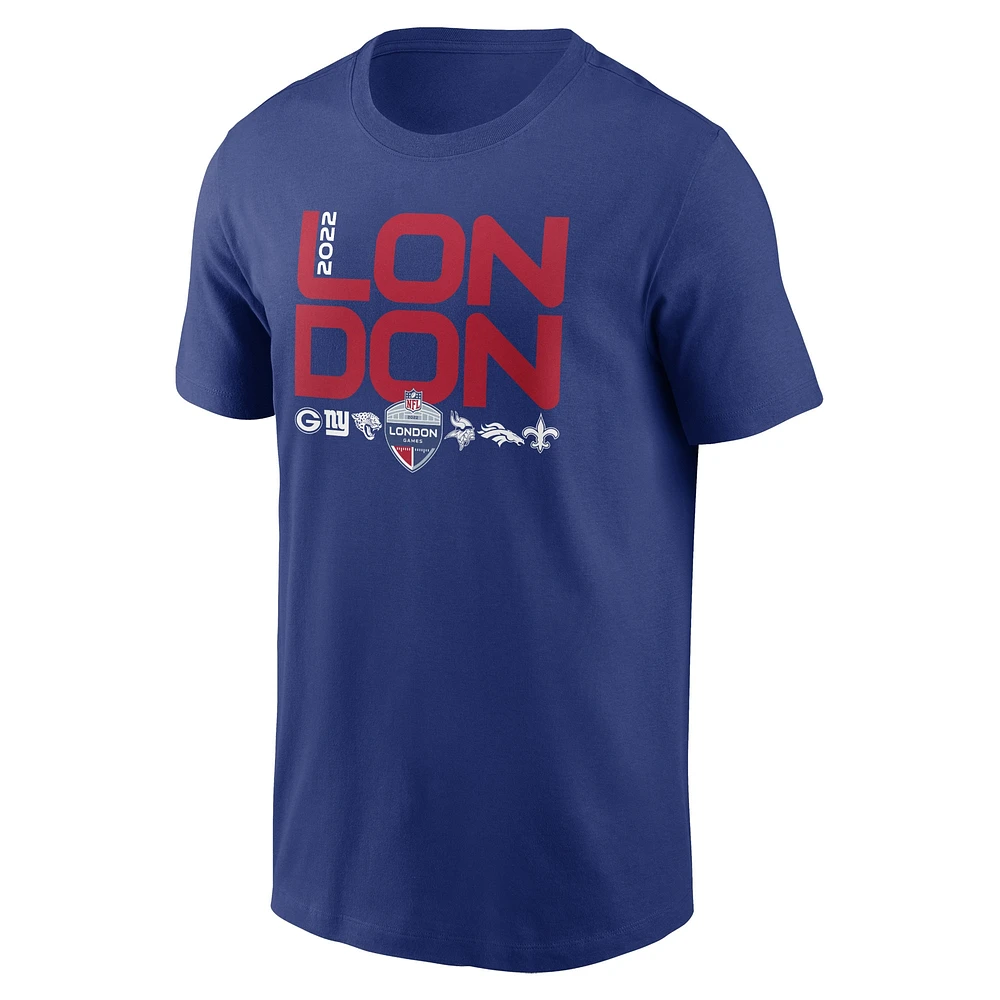 T-shirt Nike Royal NFL Essential London Games pour homme