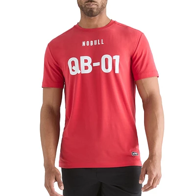 Men's NOBULL Red 2024 NFL Combine QB1 T-Shirt