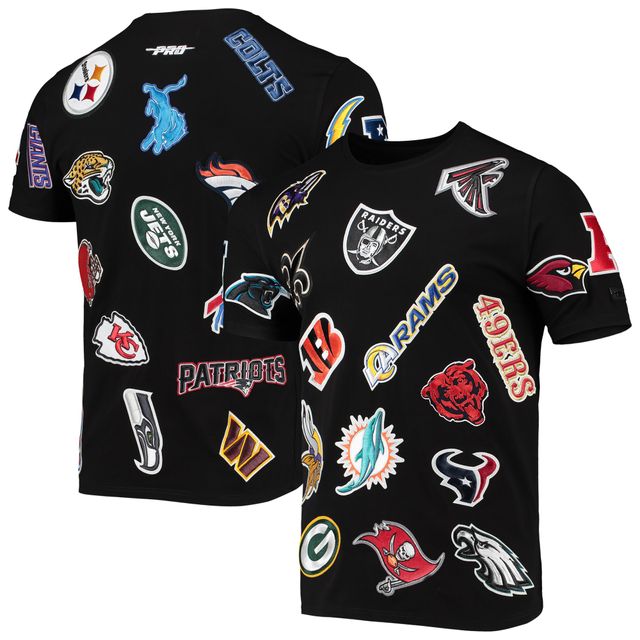 T-shirt noir Pro Standard avec logo de la NFL League pour hommes