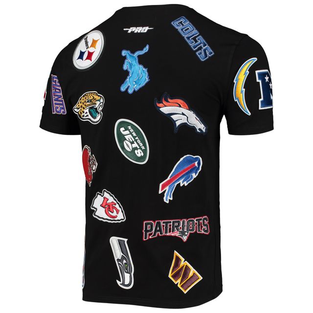 T-shirt noir Pro Standard avec logo de la NFL League pour hommes