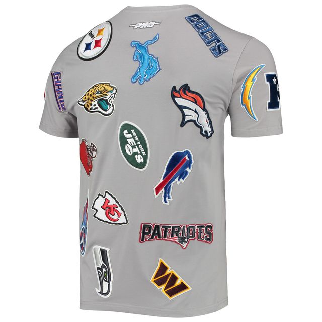 T-shirt Pro Standard gris NFL League Wordmark pour homme