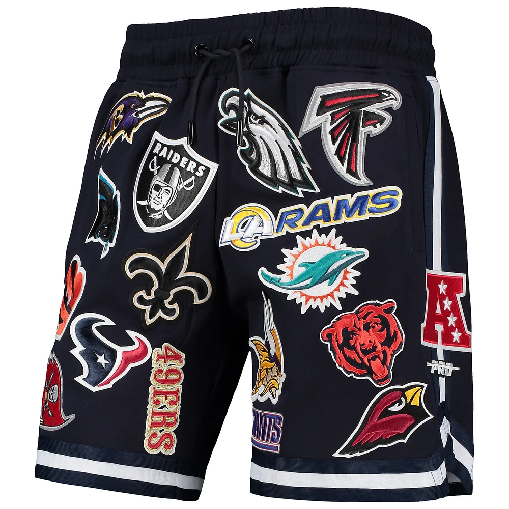 Men's Pro Standard Navy NFL League Allover Shorts