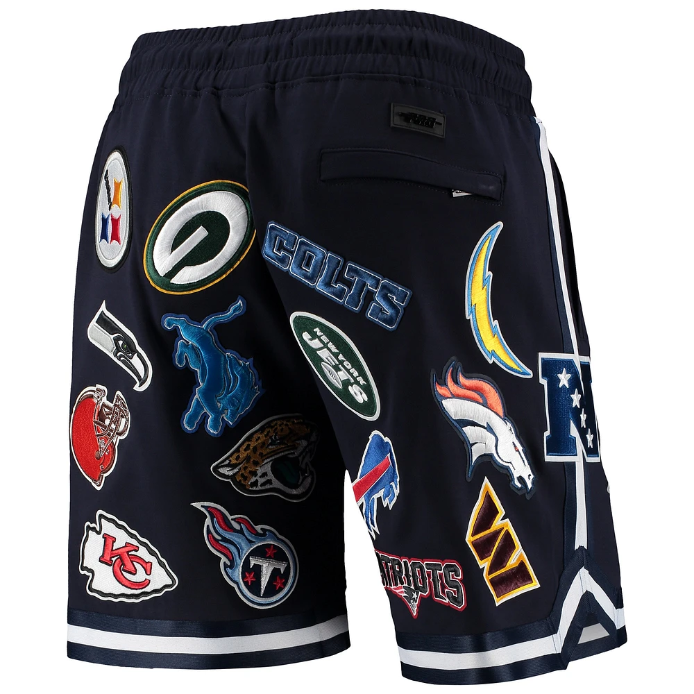 Men's Pro Standard Navy NFL League Allover Shorts