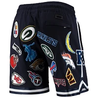 Men's Pro Standard Navy NFL League Allover Shorts