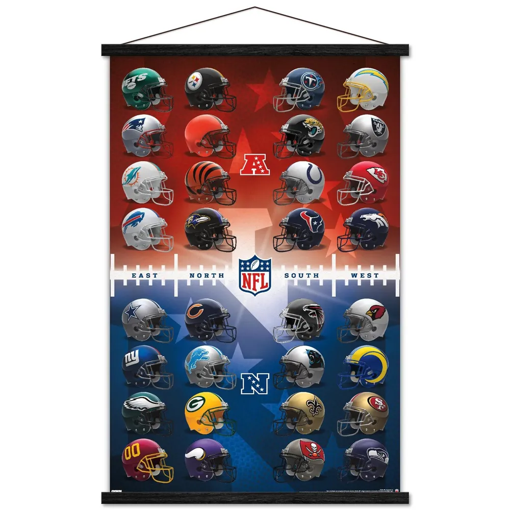 Lids NFL 22.4'' x 34'' Magnetic Framed Poster