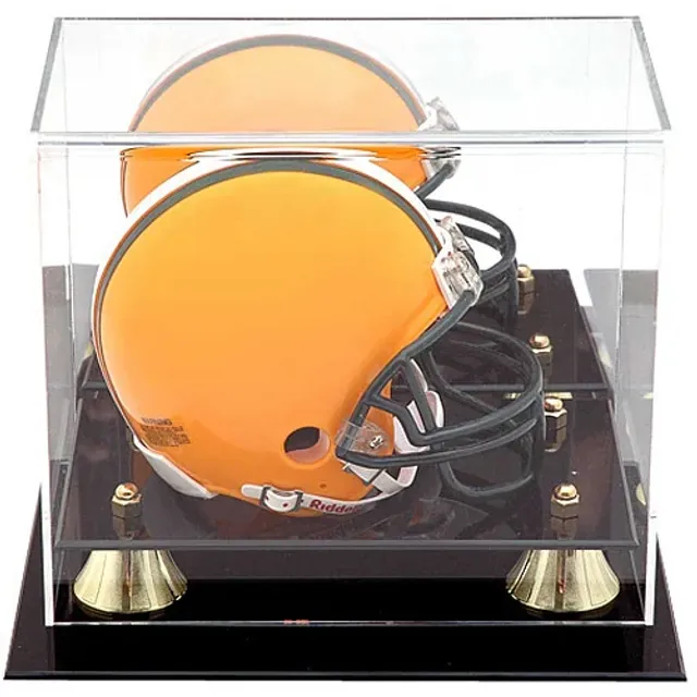 Lids Fanatics Authentic NFL Shield Golden Classic Mini Helmet Display Case