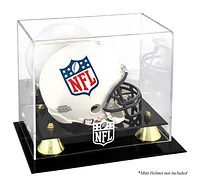 NFL Shield Golden Classic Mini Helmet Display Case