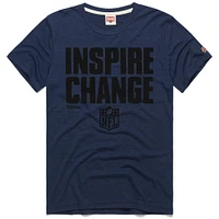 T-shirt unisexe bleu marine hommage NFL 2024 Inspire Change Tri-Blend