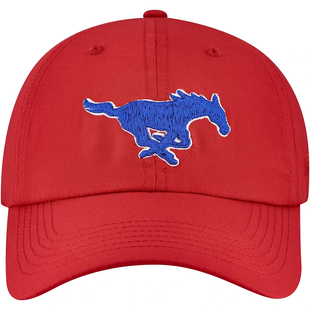 Men's Top of the World  Red SMU Mustangs Staple Adjustable Hat